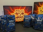 Lavazza Super Crema Whole Bean Coffee Medium Espresso Roast, Single 2.2 Lb. Fixed Price $24.75.