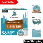 Delicious 96 Count Caribou Blend K-cups Medium Roast With Balanced Flavor. Fixed Price $115.89.