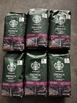 6 Pk Starbucks Coffee French Dark Roast Whole Bean 12 Oz Case Bags Lot. Fixed Price $43.99.