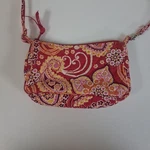 Vintage Vera Bradley Raspberry Fizz Small Crossbody Bag Paisley Floral Retired. Fixed Price $8.29.