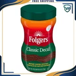Folgers Classic Decaf Instant Coffee, 8-OUNCE Jar New Free Shipping. Fixed Price $7.88.