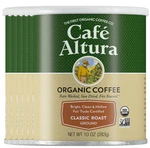 Cafe Altura Ground Organic Coffee, Fair Trade Classic Roast, 6 X 10 Oz.. Fixed Price $77.14.