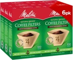 Melitta #4 Cone Coffee Filters, Natural Brown, 100 Count (pack 6), 600 Total. Fixed Price $34.74.