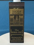 Brass Rail Bar & Grill San Diego California Vtg Matchbook Cover LT#2760. Fixed Price $5.95.
