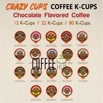 Crazy Coffee Chocolate Flavored 12 22 80 Kcups Gluten/nut Free Keurig. Fixed Price $36.99.