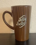 Jelly Belly Tall Coffee Cup Mug With Vertical Stripes Beans. Fixed Price $9.99.