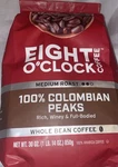 Eight O'clock 100% Colombian Peaks Medium Roast Whole Bean COFFEE,30OZ,BAG 03/27. Fixed Price $26.88.