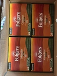 96 K-cups Folgers Colombian Decaf Medium Roast Coffee Exp. 11/2026. Fixed Price $49.99.
