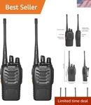 Reliable BF-888S Two-way Radios Set With Analog Voice Perfect For Outdoor Use. Fixed Price $37.98.