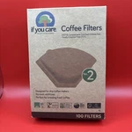 Coffee Filters, No. 2 100 If You Care Unbleached. Fixed Price $12.99.