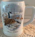 Canada Geese Wawa Ontario Pictorial White Ceramic Coffee Mug 10 Oz. Fixed Price $10.00.