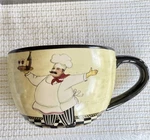 Italian Chef On Big Coffee Cup - Wall Pocket Retro Restaurant & Shop. Fixed Price $30.00.