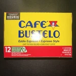 Cafe Bustelo Espresso Style Coffee Keurig Cup EXP.3/17/26. Fixed Price $13.75.