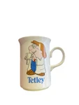 Vtg Vintage Tetley Tea Coffee Cup Mug England Churchill China 7U. Fixed Price $7.28.