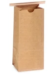Pack 25 Lb Kraft Tin Tie Coffee Bags 4-1/4"X2-1/2"X10-1/2". Fixed Price $10.00.