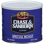 Chase & Sanborn Special Roast Coffee, 23 Oz. (pack 6). Fixed Price $120.70.