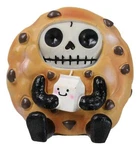 The Chocolate Chip Cookie Monster Skeleton Figurine. Fixed Price $15.99.