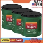 3 Packs Folgers Classic Decaf Ground Coffee, Medium Roast, 25.9-OUNCE Canister. Fixed Price $76.99.