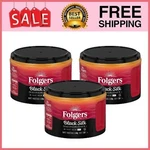 3 Folgers Black Silk Ground Coffee, Dark Roast, 22.6 Oz Canister. Fixed Price $46.43.