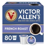 Victor Allen's Coffee French Roast, Dark 80 Count Single Serve Pods. Fixed Price $42.64.
