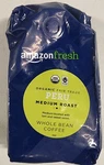 Organic Fair Trade Peru Whole Bean Coffee, Medium Roast, 12 Oz 02/24/26. Fixed Price $10.00.