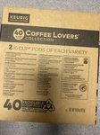 Keurig Coffee Lovers' Collection Sampler Pack Single-serve K-cup 40 Pods. Fixed Price $33.00.