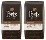 Peet's Coffee Whole Bean Two 32 Oz. Bags Peets Major Dickason's Deep Roast. Fixed Price $47.99.