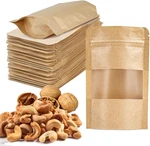 Window Ziplock Food Bags 50 Pack - Ideal For Coffee, Tea, Cookies & Spices. Fixed Price $13.79.