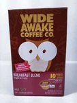 Wide Awake Coffee Pods 10-PK Breakfast Blend Bright & Fruity Single Cup Brewer. Fixed Price $15.29.