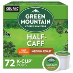 Green Mountain Coffee Roasters Half Caff 72 Keurig Single Serve K-cup Pods. Fixed Price $44.99.