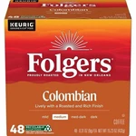 Folgers Colombian Coffee, Medium Roast, Keurig Cup Pods, 48 Count Box. Fixed Price $29.00.