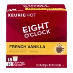 Eight O'clock French Vanilla Coffee 18 144 Keurig Cups Pick Any Quantity. Fixed Price $64.88.