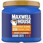 Maxwell House Breakfast Blend Mild Roast Ground Coffee 25.6 Ounce Canister. Fixed Price $20.39.