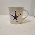 Starbucks Coffee Holiday Snowflakes 2006 Purple White Ceramic Mug 17 Oz. Fixed Price $9.74.