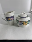 Christopher Stuart OPTIMA-HK219 French Brocade Creamer & Sugar Bowl. Fixed Price $17.71.
