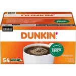 Dunkin' Donuts Decaf Coffee K-cups, Medium Roast (54 Ct.). Fixed Price $49.05.