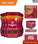 Folgers Classic Roast Instant Coffee, 12 Oz. Jar (pack 6). Fixed Price $94.37.