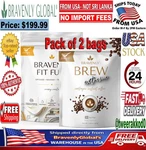 Bravenly Fit Fuel + Brew Extreme Protein Coffee Energy Focus Set 2 Bags Nib. Fixed Price $109.99.