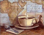 Arabica Coffee Tile Backsplash Kasun Kitchen Art Ceramic Mural EC-TK003. Fixed Price $195.00.