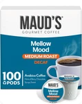 Maud Decaf Medium Roast Coffee Pods K-cup Arabica Smooth Mellow Blend 100CT. Fixed Price $33.00.