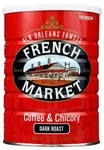 French Market & Chicory Dark Roast Ground Coffee, 12OZ Can (pack 6). Fixed Price $34.49.