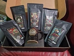 Bones Coffee World Tour Sample Box Gift Set With Mug 4 Oz Pack 5/19/2026. Fixed Price $49.00.
