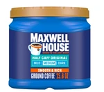 Maxwell House Half Caff Ground Coffee, 25.6 Oz. Canister. Fixed Price $14.10.