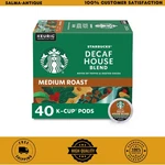 Starbucks Decaf House Blend Medium Roast K-cup Pods 40CT Arabica Keurig. Fixed Price $42.99.
