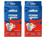 (2 Pack) Lavazza Crema Gusto Ground Coffee, Medium Roast, Arabica And Robusta. Fixed Price $17.99.