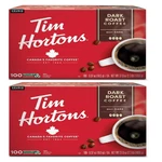 2 Pack Tim Hortons Dark Roast K-cup Coffee Pods 100 Count Premium Brew. Fixed Price $145.33.