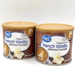 Great Value French Vanilla Cappuccino Instant Coffee Beverage Mix 16 Oz (2-PACK). Fixed Price $11.99.