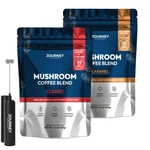 Mushroom Coffee With Collagen Bundle Classic & Caramel Flavors 60 Servings .... Fixed Price $67.58.