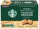 Starbucks Toasted Graham Flavored Medium Roast K-cup 10 Pods Pack. Fixed Price $17.99.