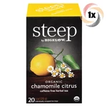 1X Box Steep Bigelow Chamomile Citrus Herbal Tea 20 Bags Each 1OZ. Fixed Price $16.42.